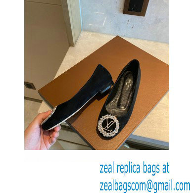 Louis Vuitton LV Circle Madeleine Ballerinas Suede Black