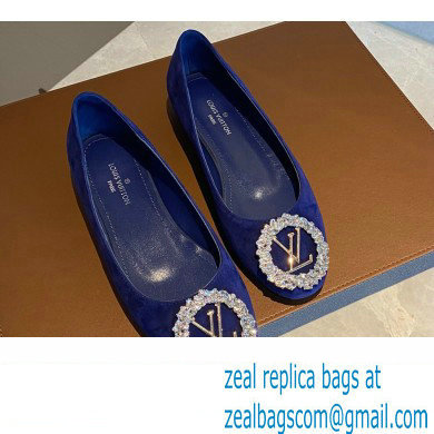Louis Vuitton LV Circle Madeleine Ballerinas Suede Blue