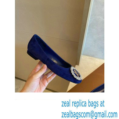 Louis Vuitton LV Circle Madeleine Ballerinas Suede Blue