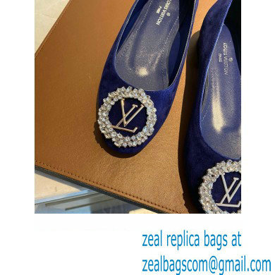 Louis Vuitton LV Circle Madeleine Ballerinas Suede Blue