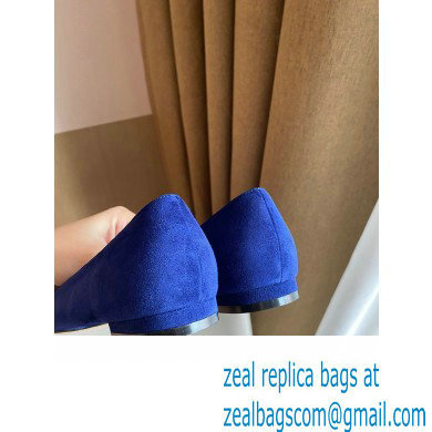 Louis Vuitton LV Circle Madeleine Ballerinas Suede Blue