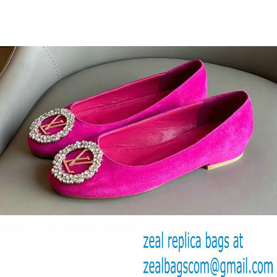 Louis Vuitton LV Circle Madeleine Ballerinas Suede Framboise Pink