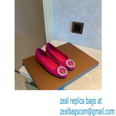 Louis Vuitton LV Circle Madeleine Ballerinas Suede Framboise Pink
