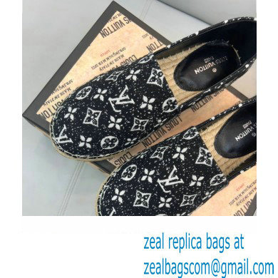 Louis Vuitton Monogram Denim Starboard Flat Espadrilles Black 2022 - Click Image to Close