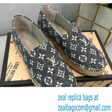 Louis Vuitton Monogram Denim Starboard Flat Espadrilles Gray 2022 - Click Image to Close