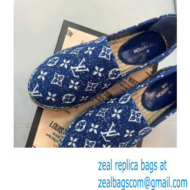 Louis Vuitton Monogram Denim Starboard Flat Espadrilles Navy Blue 2022 - Click Image to Close