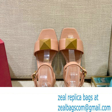 Valentino ONE STUD Flat sandals Nude Pink 2022