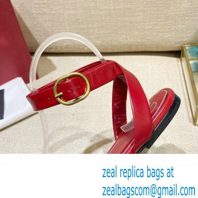 Valentino ONE STUD Flat sandals Red 2022