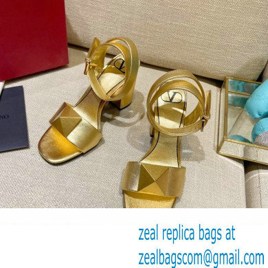 Valentino ONE STUD Heel sandals Gold 2022