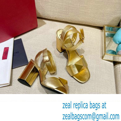 Valentino ONE STUD Heel sandals Gold 2022