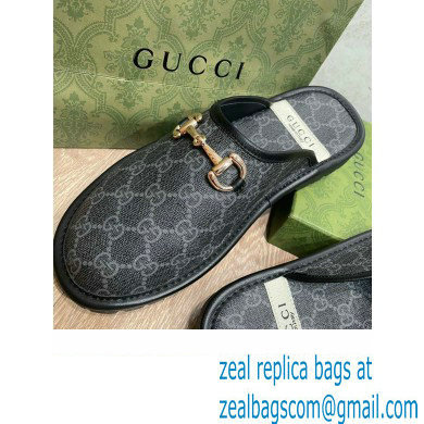 gucci GG Men's slipper with Horsebit Black