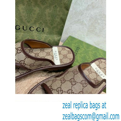 gucci Men's GG Supreme slide sandal beige