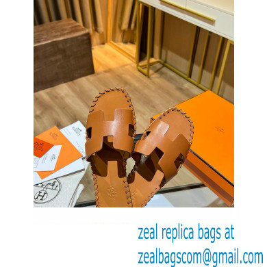 hermes oran sandal in braided calfskin tan
