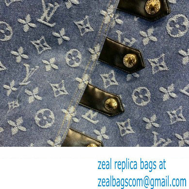 louis vuitton Monogram Jacquard Denim A-Line Skirt 2022 - Click Image to Close