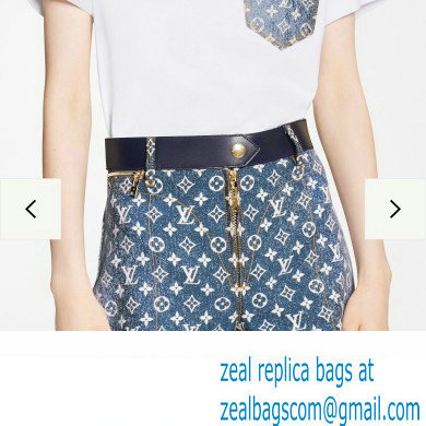 louis vuitton Monogram Jacquard Denim Mini Shorts 2022