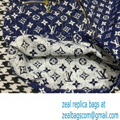 louis vuitton Monogram Jacquard Denim Mini Shorts 2022