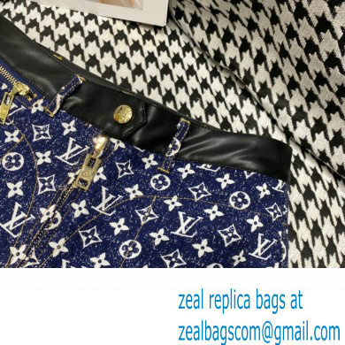 louis vuitton Monogram Jacquard Denim Mini Shorts 2022