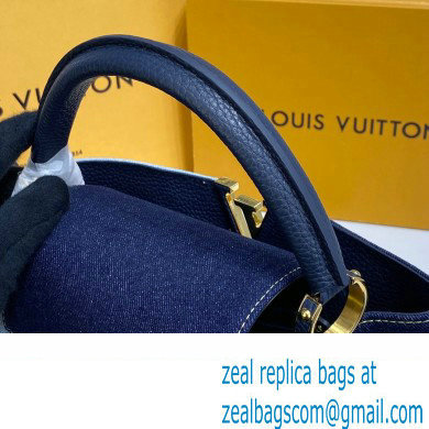 louis vuitton denim CAPUCINES MM bag M59430