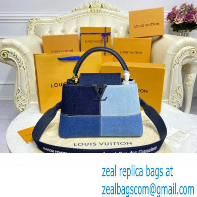 louis vuitton denim CAPUCINES MM bag M59430 - Click Image to Close