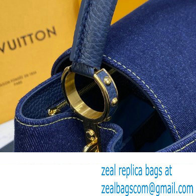 louis vuitton denim CAPUCINES MM bag M59430 - Click Image to Close