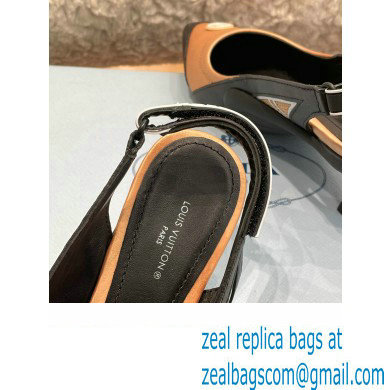 louis vuitton satin and calf leather Archlight Slingback Pumps beige 2022 - Click Image to Close
