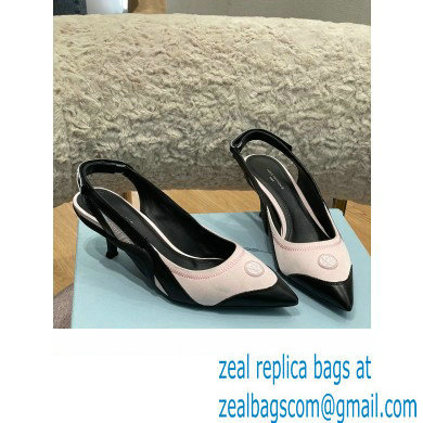louis vuitton satin and calf leather Archlight Slingback Pumps pink 2022