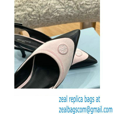 louis vuitton satin and calf leather Archlight Slingback Pumps pink 2022 - Click Image to Close