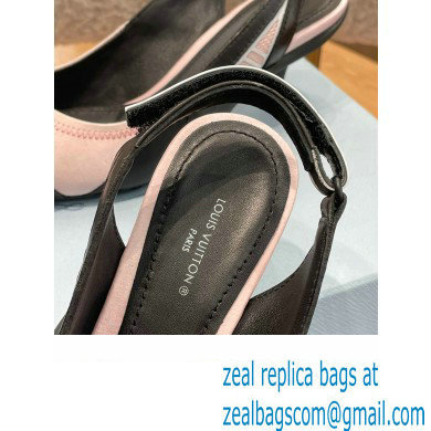 louis vuitton satin and calf leather Archlight Slingback Pumps pink 2022