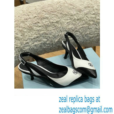 louis vuitton satin and calf leather Archlight Slingback Pumps white 2022