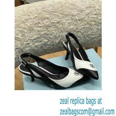 louis vuitton satin and calf leather Archlight Slingback Pumps white 2022 - Click Image to Close