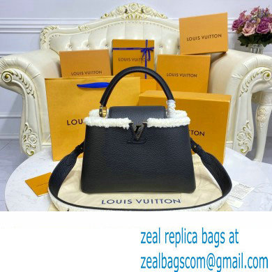 louis vuitton shearling Capucines BB/mm bag m59073 - Click Image to Close