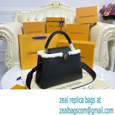 louis vuitton shearling Capucines BB/mm bag m59073 - Click Image to Close