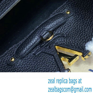 louis vuitton shearling Capucines BB/mm bag m59073