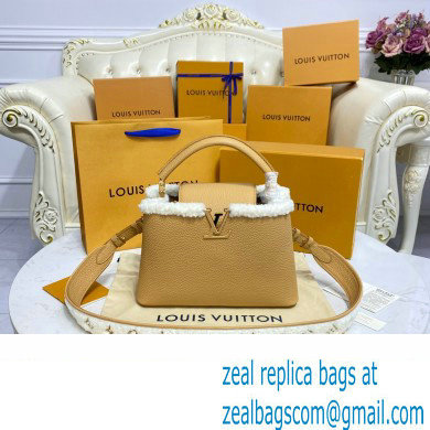 louis vuitton shearling Capucines BB/mm bag m59267