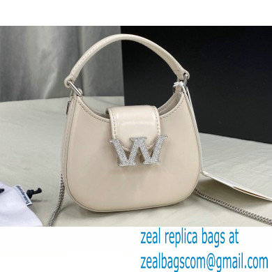 Alexander Wang W Legacy Micro Hobo Bag In Leather Creamy 2022