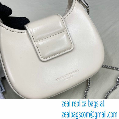 Alexander Wang W Legacy Micro Hobo Bag In Leather Creamy 2022