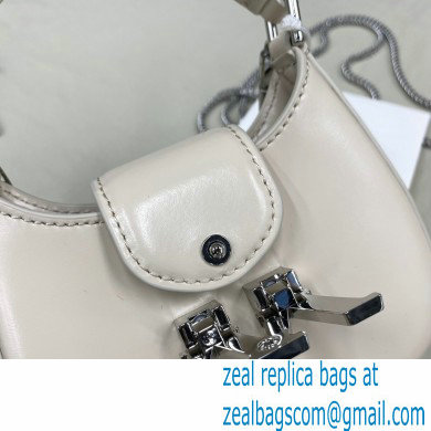 Alexander Wang W Legacy Micro Hobo Bag In Leather Creamy 2022 - Click Image to Close