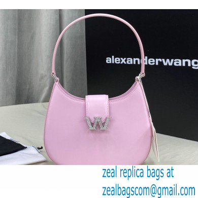 Alexander Wang W Legacy Small Hobo Bag In Leather Pink 2022