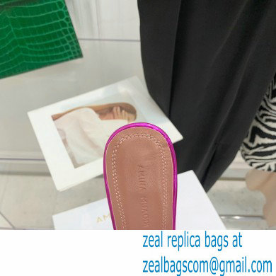 Amina Muaddi Heel 9.5cm Crystals Gilda Slippers Patent Fuchsia 2022