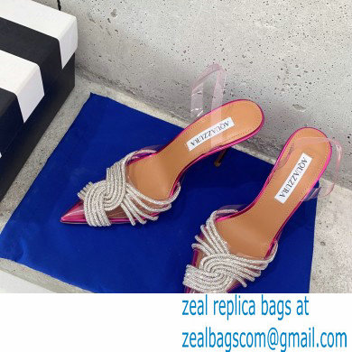 Aquazzura Heel 10cm PVC Gatsby Sling Slingback Pumps Fuchsia 2022