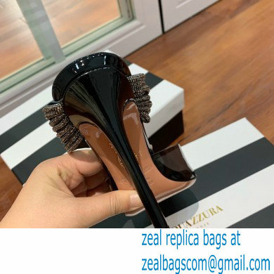 Aquazzura Heel 8.5cm/10cm PVC Instinct Crystal Mules Black 2022 - Click Image to Close