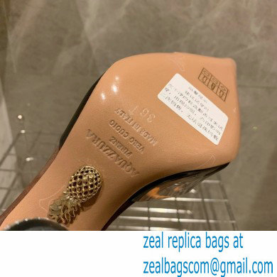 Aquazzura Heel 8.5cm PVC Nights Pumps Coffee 2022