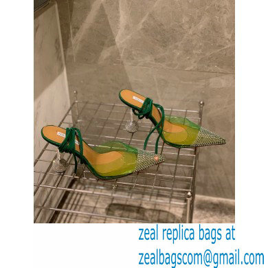 Aquazzura Heel 8.5cm PVC Nights Pumps Green 2022 - Click Image to Close