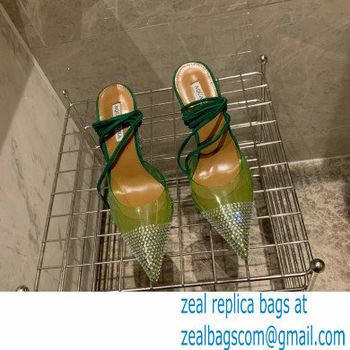 Aquazzura Heel 8.5cm PVC Nights Pumps Green 2022