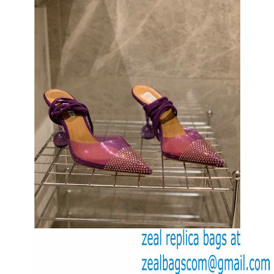 Aquazzura Heel 8.5cm PVC Nights Pumps Purple 2022