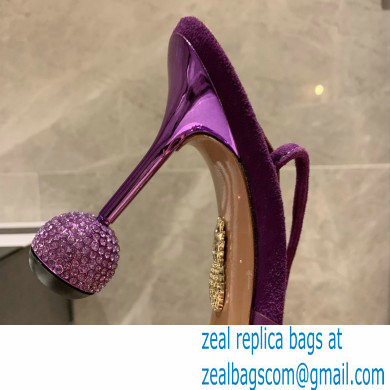 Aquazzura Heel 8.5cm PVC Nights Pumps Purple 2022