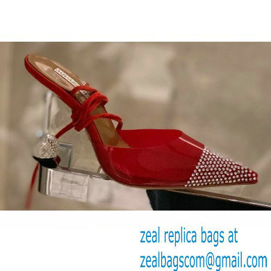 Aquazzura Heel 8.5cm PVC Nights Pumps Red 2022