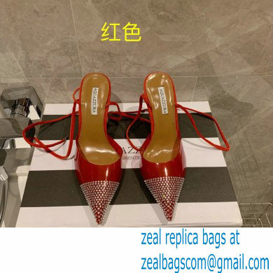 Aquazzura Heel 8.5cm PVC Nights Pumps Red 2022