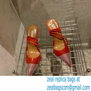 Aquazzura Heel 8.5cm PVC Nights Pumps Red 2022