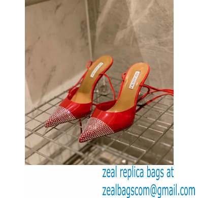 Aquazzura Heel 8.5cm PVC Nights Pumps Red 2022